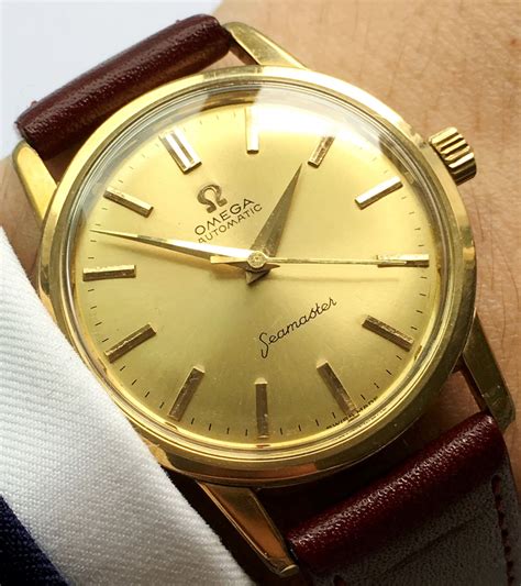 1989 omega seamaster|omega seamaster vintage gold plated.